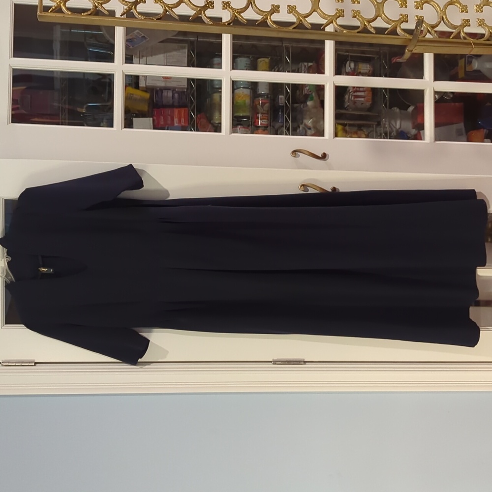 Tailored navy dress
